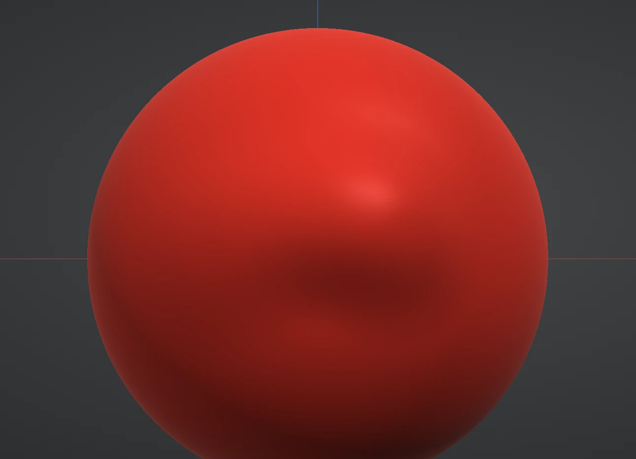 A soft rounded ridge made with the Draw brush